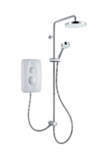 Mira Jump Multi-Fit 10.8kW Dual Electric Shower White/Chrome