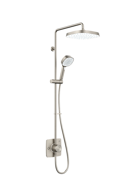 Mira Opero Dual Mixer Shower - Brushed Nickel - 1 - Showers Direct