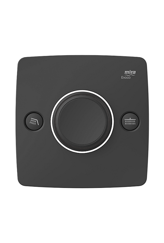 Mira Evoco Dual Thermostatic Mixer Shower in Matt Black - 5 - Showers Direct