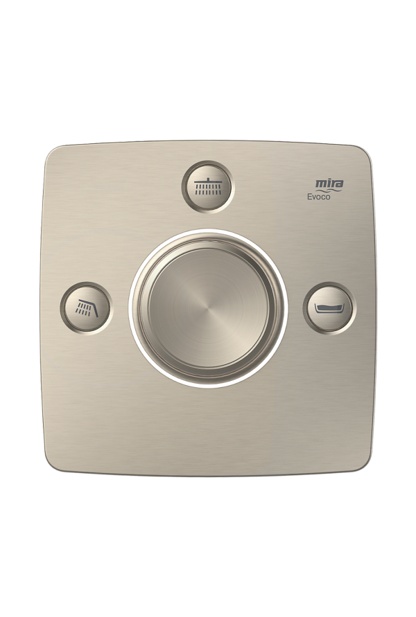 Mira Evoco Triple Outlet in Brushed Nickel - 1 - Showers Direct