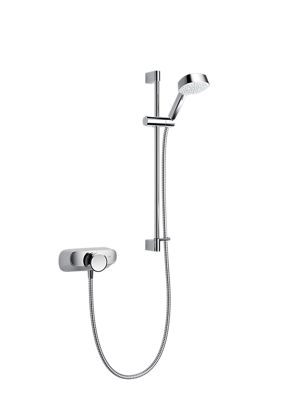 Mira Form Single Outlet in Chrome - 1 - Showers Direct