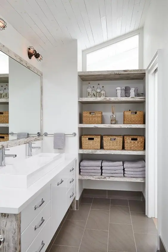 10 Small Bathroom Storage Solutions - 9 - Showers Direct
