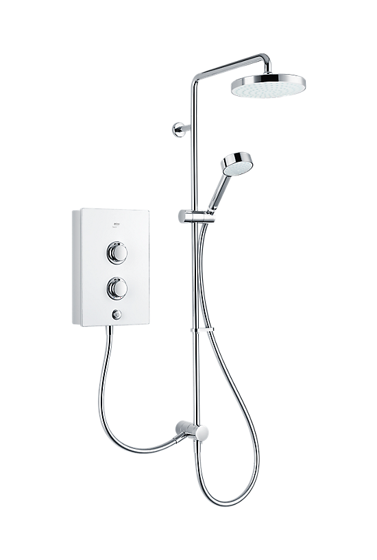 Mira Decor 10.8kW Dual Electric Shower - White - 1 - Showers Direct